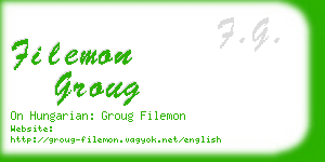 filemon groug business card